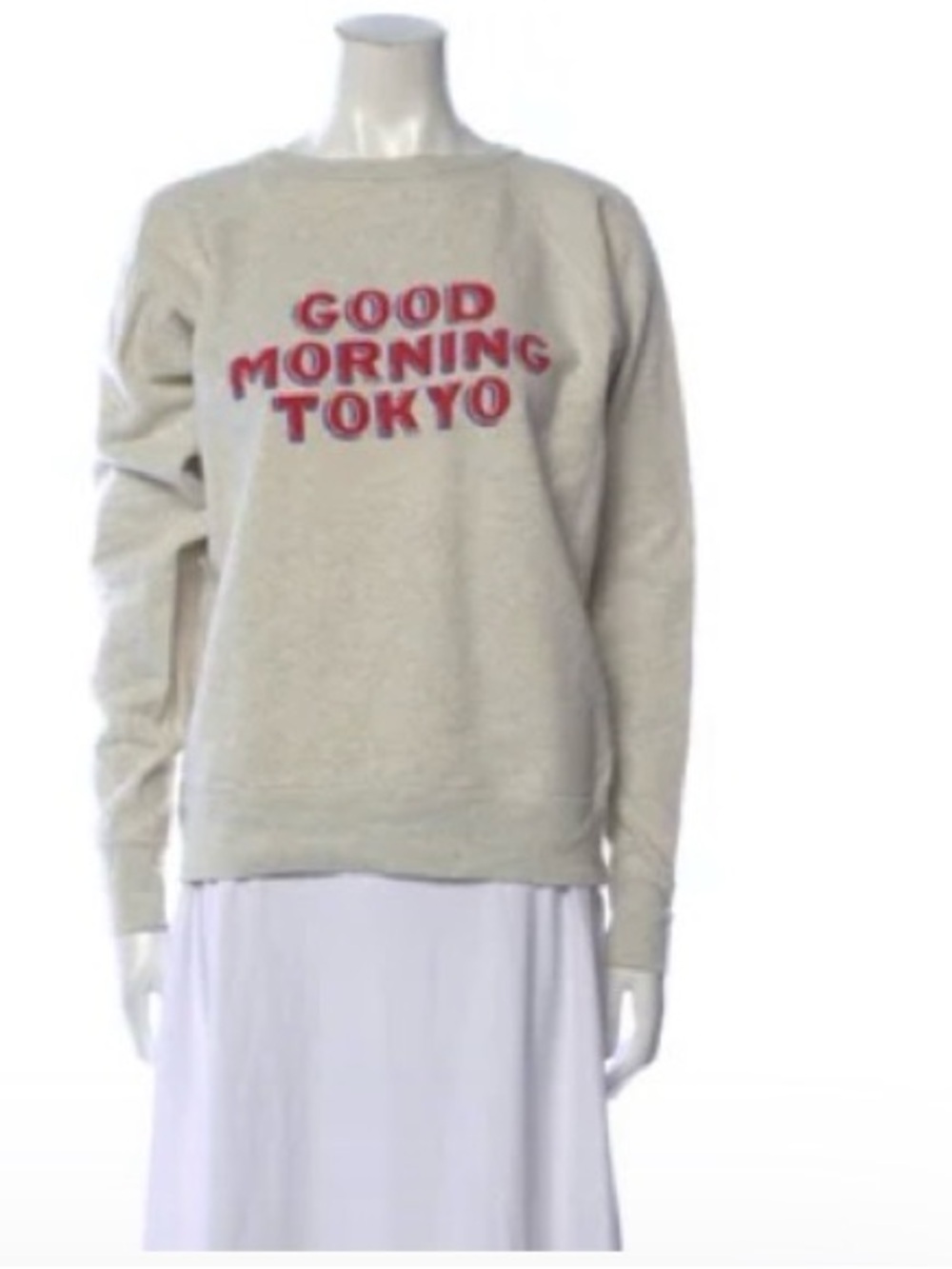 Isabel Marant Étoile Halen Good Morning Tokyo Sweatshirt  Size M. Retail$298